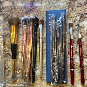 LaRuce, Lancôme, Luna Magic, elf and bdb Makeup Brush Sets; 10 Total; Never Used